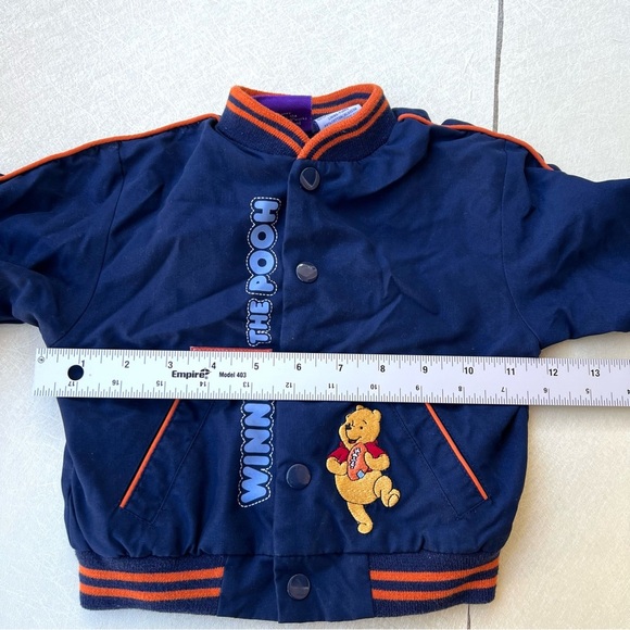 Vintage Winnie the Pooh Navy Jacket with Orange Accents 12 months - Picture 4 of 6
